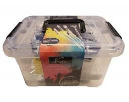 nassau acrylic box 9 tubes + 6 penselen nassau acrylic box 9 tubes + 6 penselen