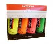 talens amsterdam acrylset neon 4x75ml talens amsterdam acrylset neon 4x75ml