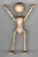 Figuurpoppetjes touw en hout
