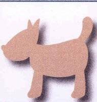 Mdf ornament hond 4 mm. 040-707 | Pronty