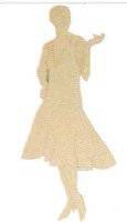 Mdf ornament 7488-01 vrouw | Rico Mdf ornament 7488-01 vrouw | Rico