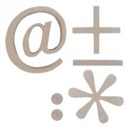 Dikke mdf leestekens set | Rico design Dikke mdf leestekens set | Rico design