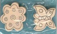 Houten broche 126 vlinder+ bloem | Knorr prandell Houten broche 126 vlinder+ bloem | Knorr prandell