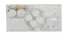 Set fancy glaskralen wit 1054 Set fancy glaskralen wit 1054