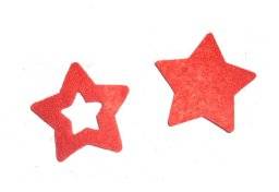 Vilten sterren rood 620371 | Mica