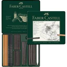 24 pitt charcoal set 112978 | Faber castell
