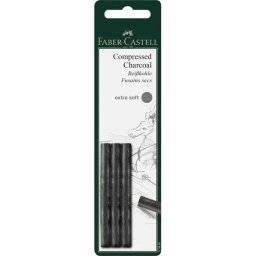 Compressed charcoal extrasoft 3s | Faber castell