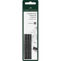 Compressed charcoal medium 3st | Faber castell
