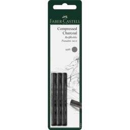 Compressed charcoal soft 3st | Faber castell
