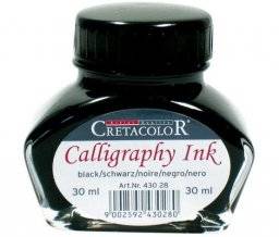 Calligraphy ink black 30ml 43028 | Cretacolor
