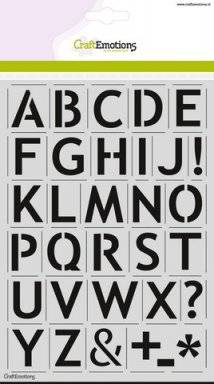 Sjabloon 2103 alfabet basic | Craftemotions