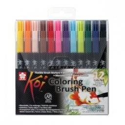 Koi coloring brush pen set 12 st | Sakura 