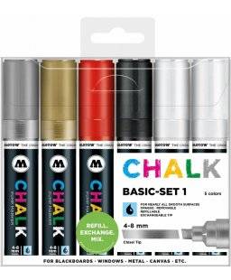 Chalkmarker 4-8mm set basic | Molotow