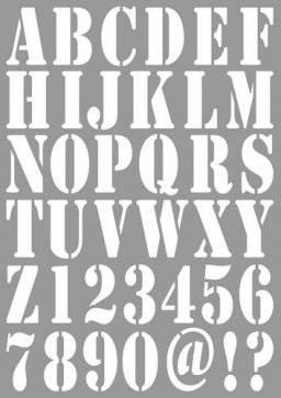 A4 sjabloon 5001 alfabet | Dutch doobadoo 
