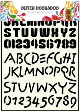 A4 sjabloon 5005 alfabet 4 | Dutch doobadoo