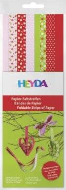Papierstroken rood/roze 756-60 | Heyda