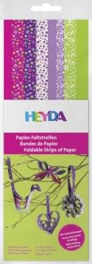 Papierstroken groen/paars 756-64 | Heyda