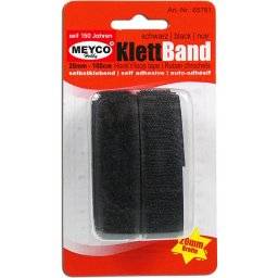 Klittenband zwart 65761 | Meyco