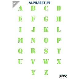 A3 sjabloon alphabet 1 | QBIX