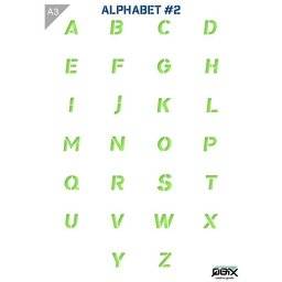 A3 sjabloon alphabet 2 | QBIX