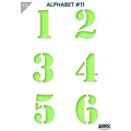 A3 sjabloon alphabet 11 | QBIX