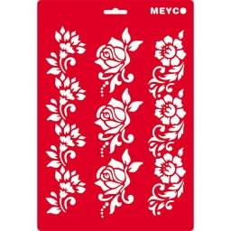 A4 sjabloon bloemen border 66042 | Meyco
