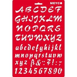 A4 lettersjabloon cursive 66051 | Meyco