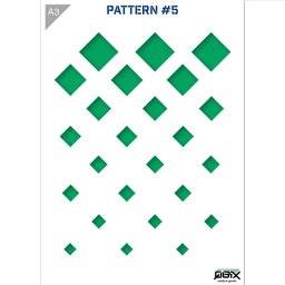 A3 sjabloon pattern 5 | QBIX