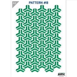 A3 sjabloon pattern 8 | QBIX