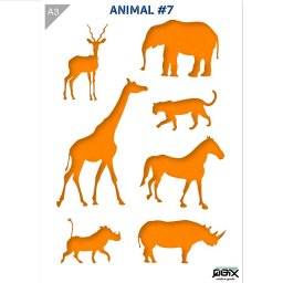 A3 sjabloon animals 7 wilds | QBIX