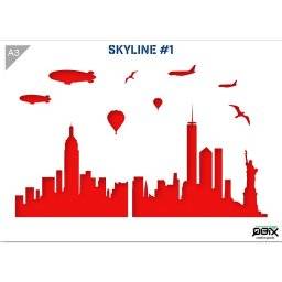 A3 sjabloon skyline 1 | QBIX