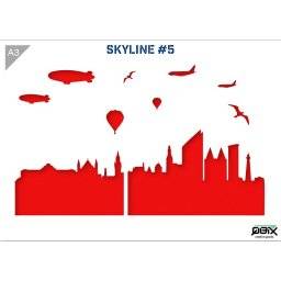 A3 sjabloon skyline 5 | QBIX