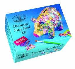 Decoupage piggy bank kit | House of crafts