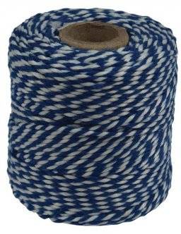 Rollade touw blauw/wit