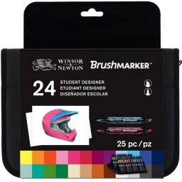 Brushmarker student set 24 kleur | Winsor & newton