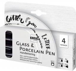 Glass & porcelain pen set 4dlg | Kreul