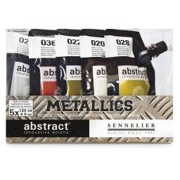 Abstract acrylverf metallics set | Sennelier