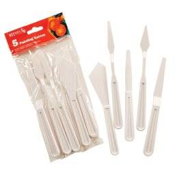 Set met 5 kunststof paletmessen | Reeves Set met 5 kunststof paletmessen | Reeves